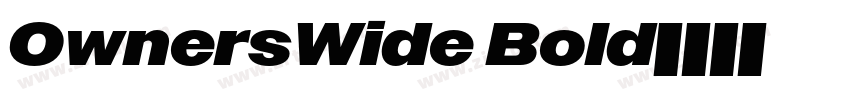 OwnersWide Bold字体转换